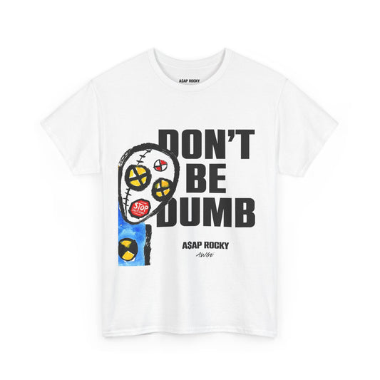ASAP ROCKY MERCH -  DON'T BE DUMB ALBUM COVER WHITE T-SHIRT