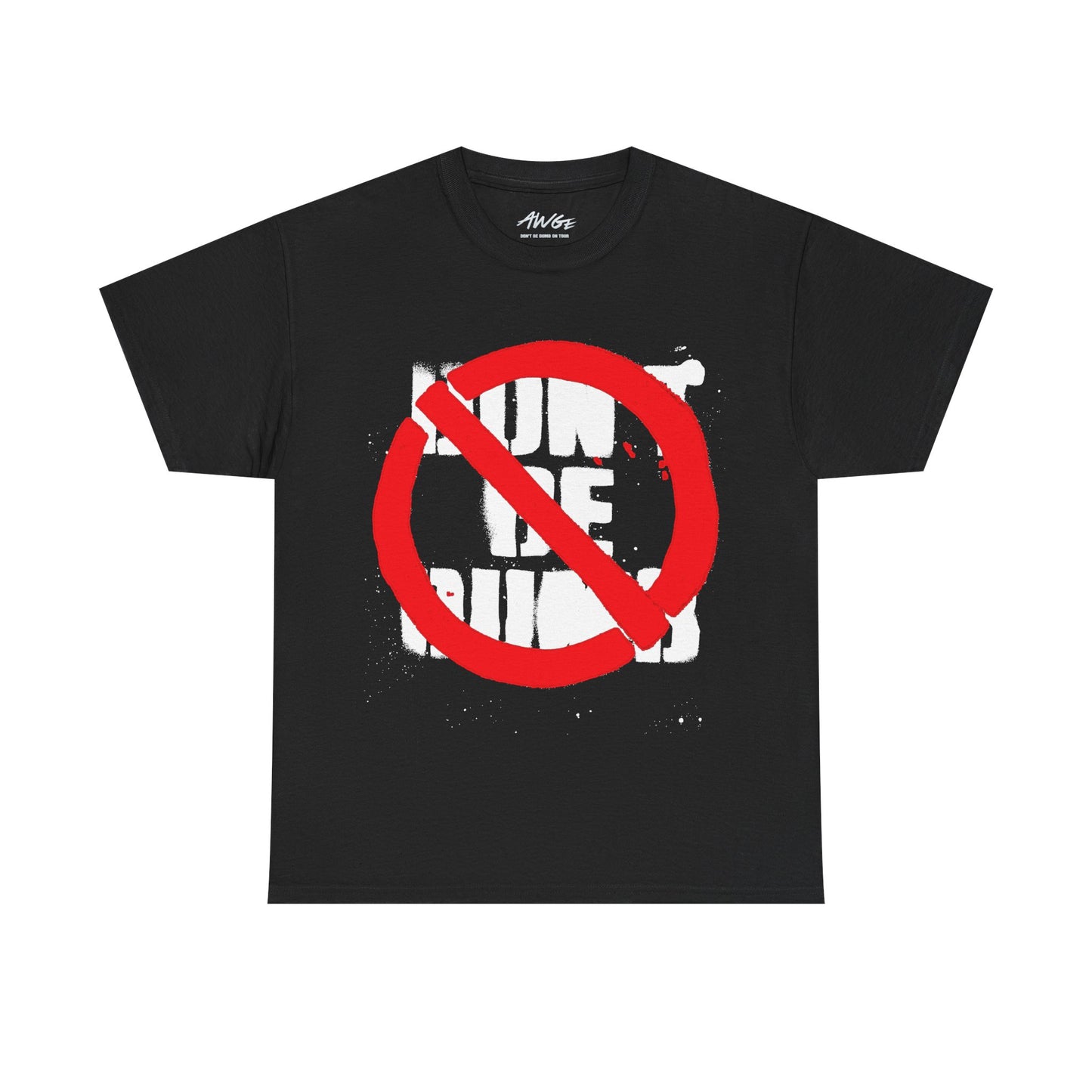 ASAP ROCKY MERCH -  DON'T BE DUMB BLACK TOUR TEE