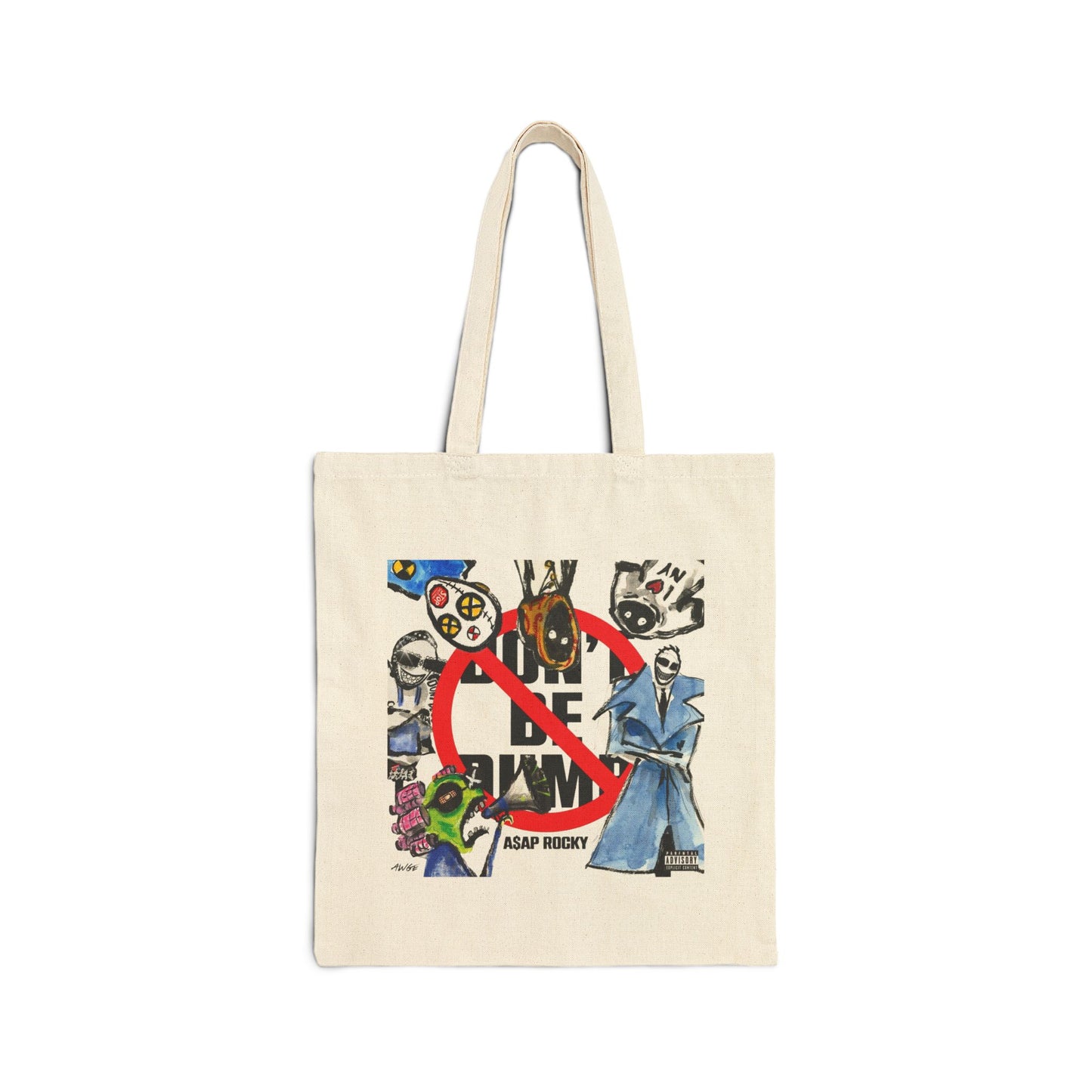 ASAP ROCKY MERCH -  DON'T BE DUMB TOUR TOTE BAG