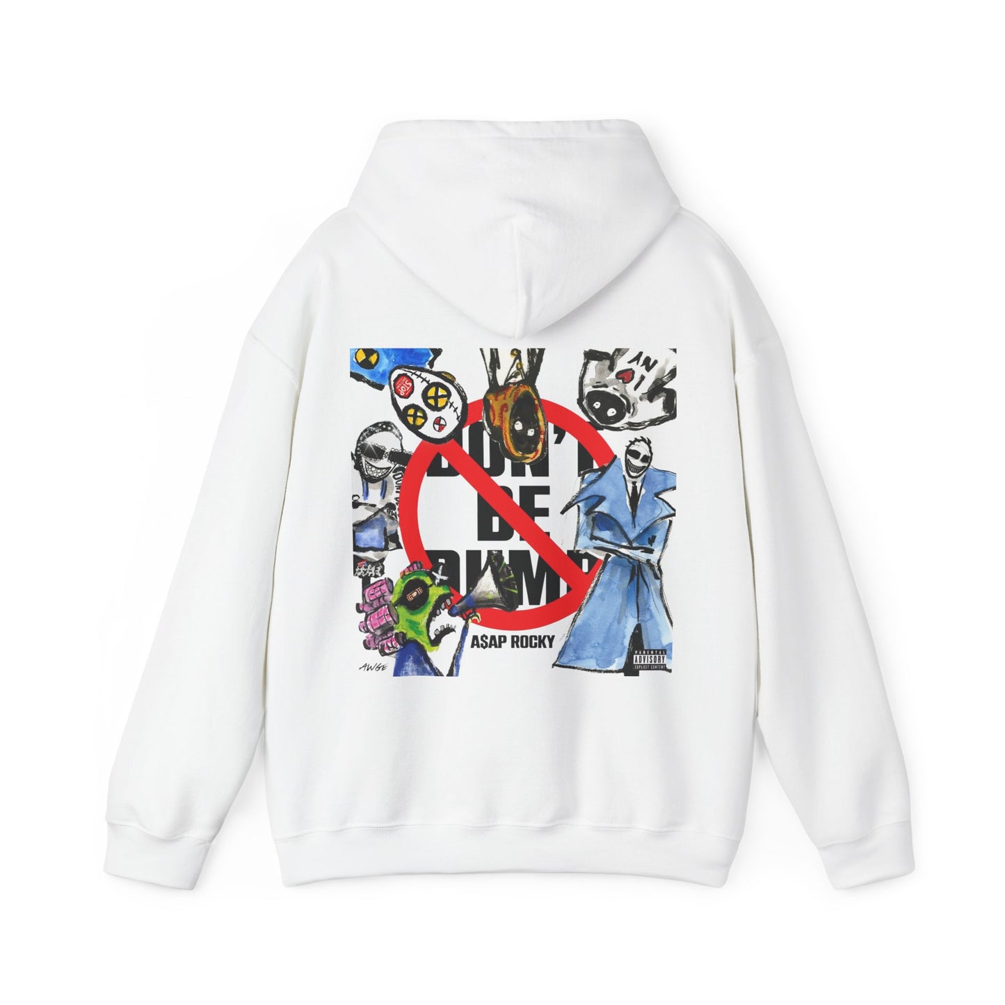ASAP ROCKY MERCH - DON'T BE DUMB GROUP HOODIE