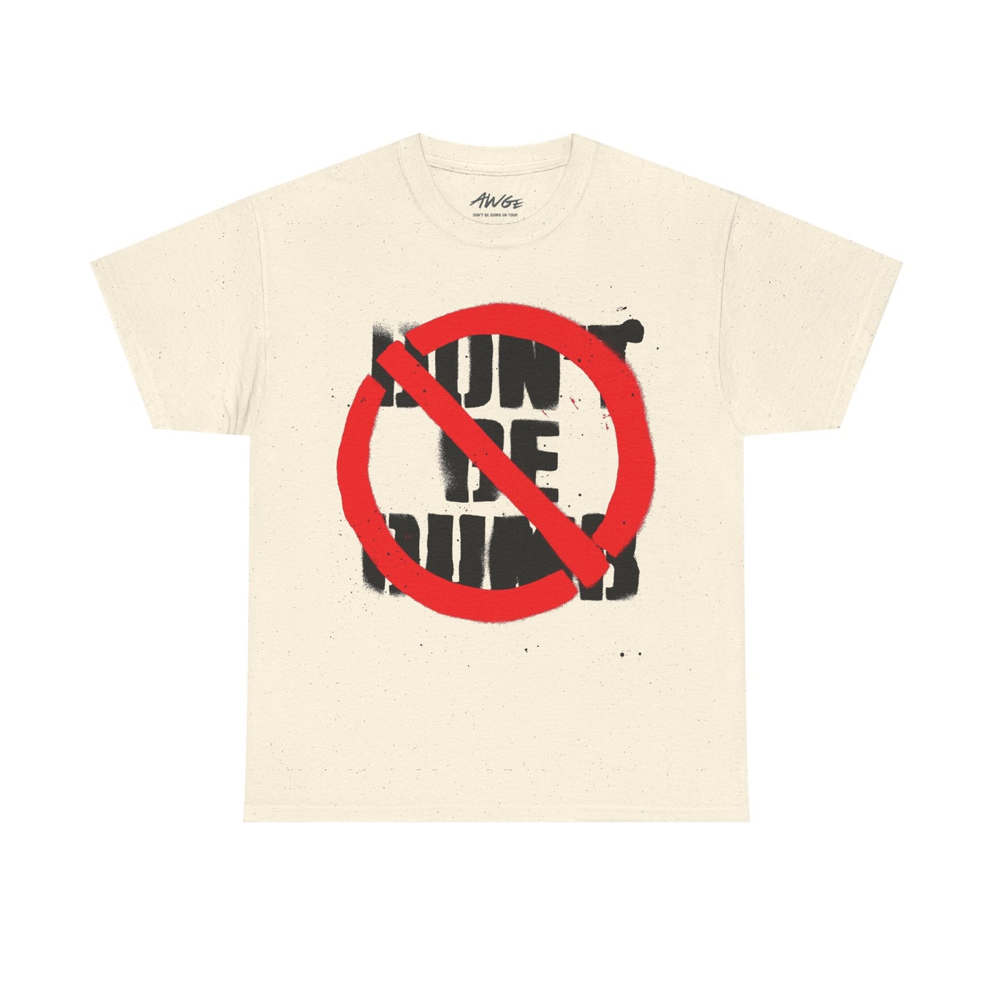 ASAP ROCKY MERCH -  DON'T BE DUMB OFF WHITE TOUR TEE
