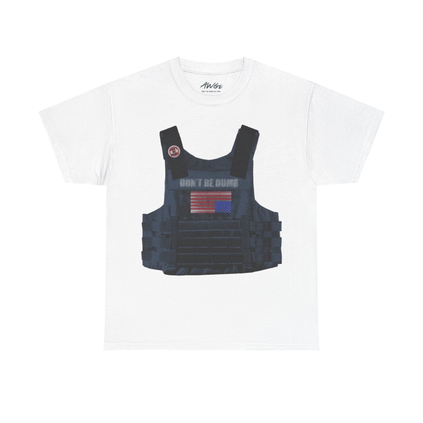 ASAP ROCKY MERCH -  DON'T BE DUMB BULLETPROOF VEST TEE