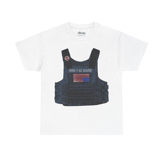 ASAP ROCKY MERCH -  DON'T BE DUMB BULLETPROOF VEST TEE